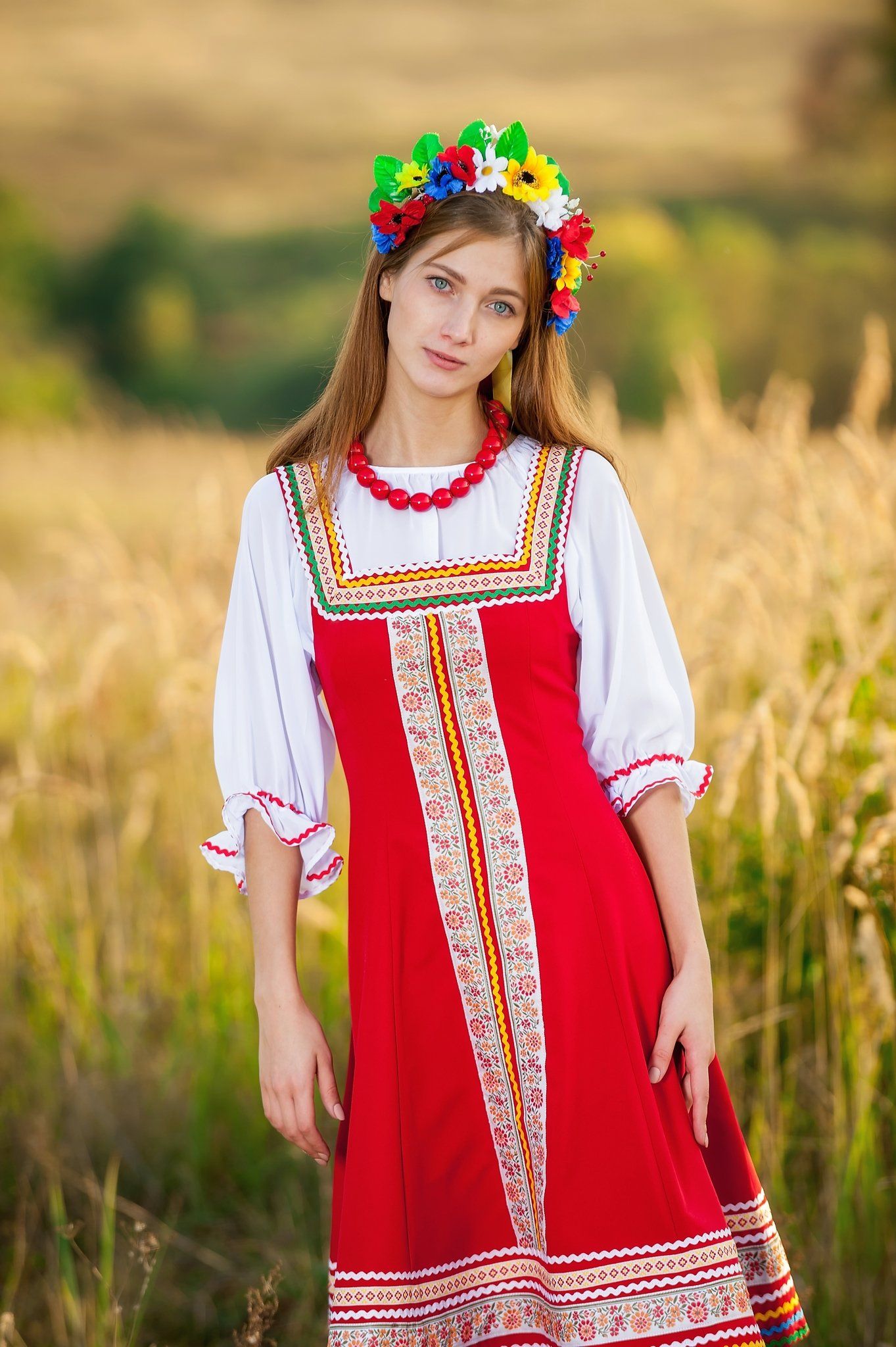 Women in Slavic costumes in Ahmedabad — step in, relax, and chat live